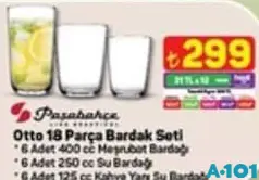 PAŞABAHÇE OTTO 18 PARÇA BARDAK SETİ PAŞABAHÇE OTTO 18 PARÇA BARDAK SETİ